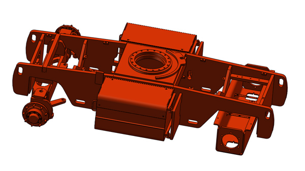 Other welded structural parts of lifting machine