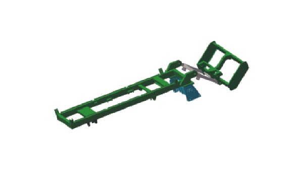Welded structural parts of cotton picker chassis